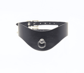 Love In Leather Double Strap Bondage Collar - - Collars and Leads